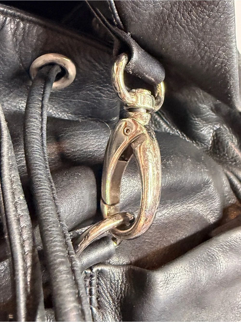 PERLINA New York Leather Mini Backpack Bag